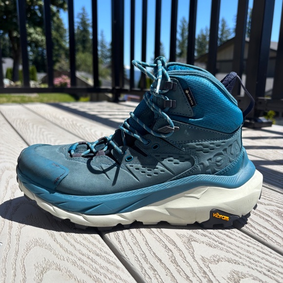 Hoka One One Kaha GTX Gore-Tex Mid 1123156-BCBGR Vibram Hiking Shoes Womens 8.5B - Picture 3 of 11